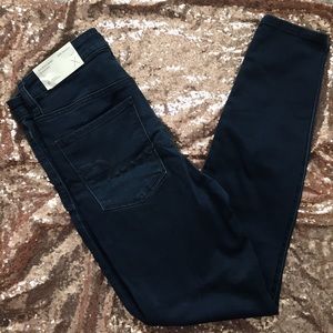 NWT Dark Wash American Eagle High Rise Jeggings 6